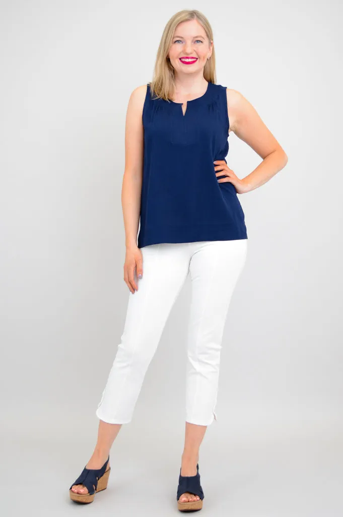 Scarlette Tank, Indigo, Linen Bamboo