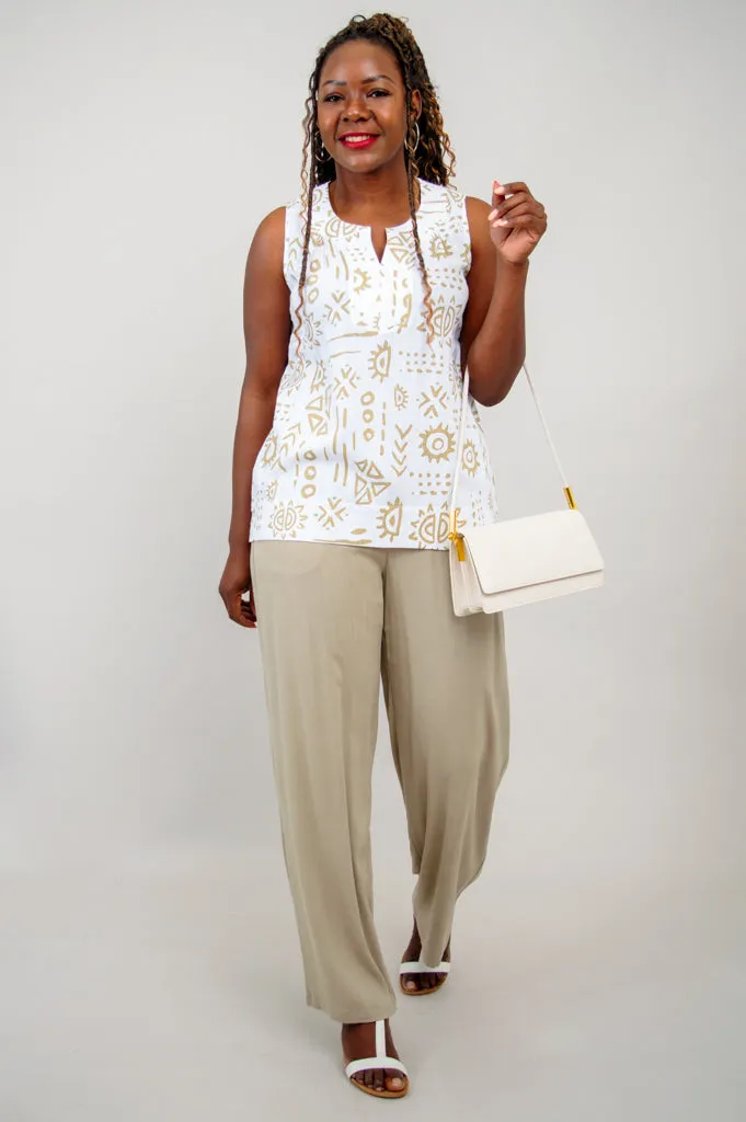 Scarlette Tank, Suna, Linen Bamboo