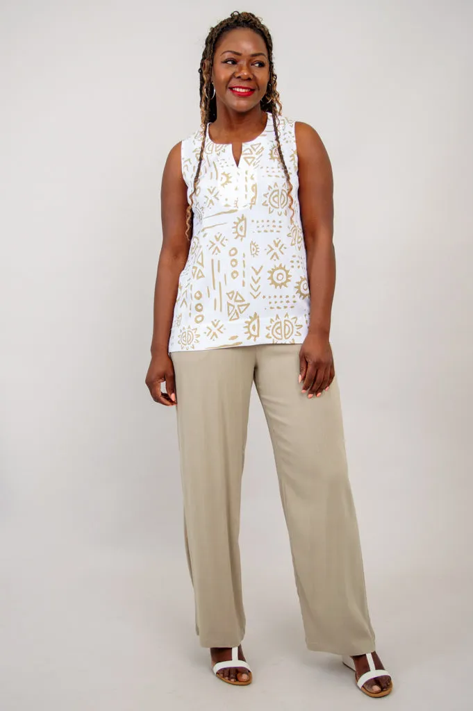 Scarlette Tank, Suna, Linen Bamboo