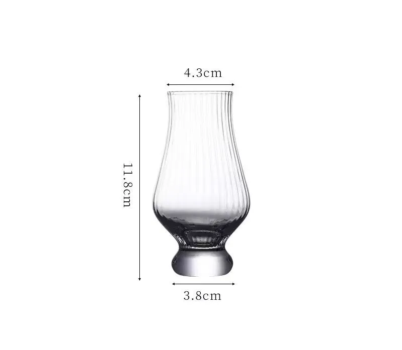 SELF STRIPED SINGLE MALT TASTING GLASS - Set Of 6