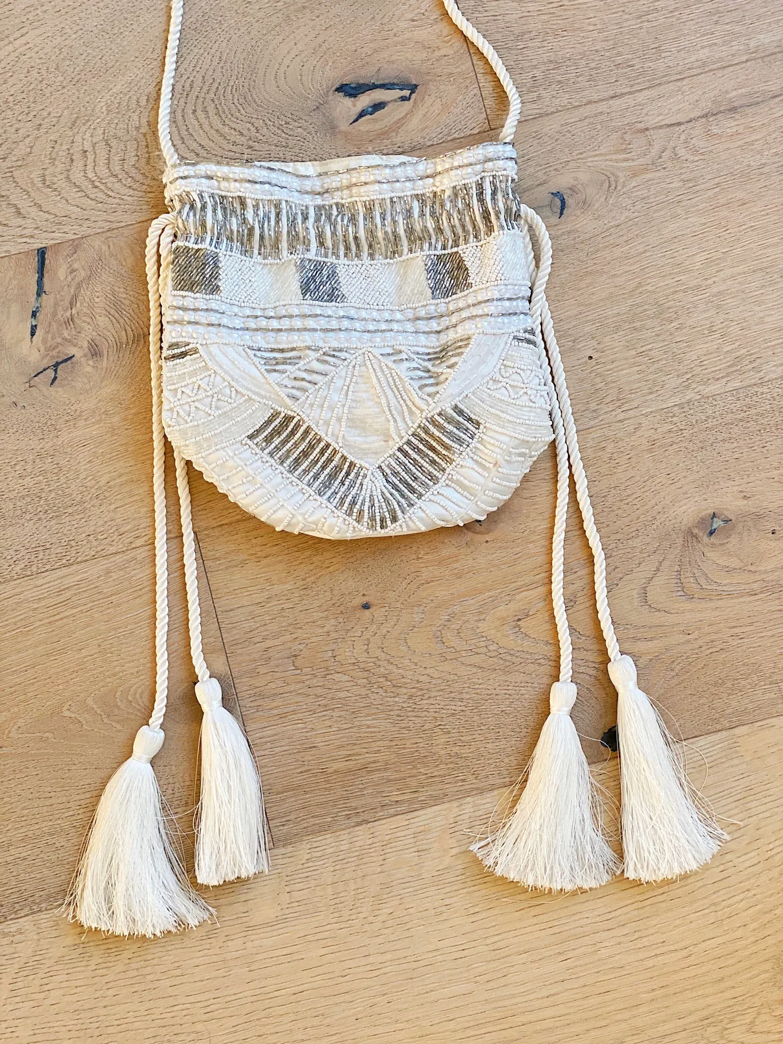 Sequin Fringe Purse