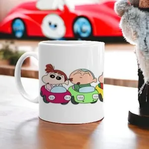 Shinchan Printed Cartoon Coffee Mug For Girls Boys Kids