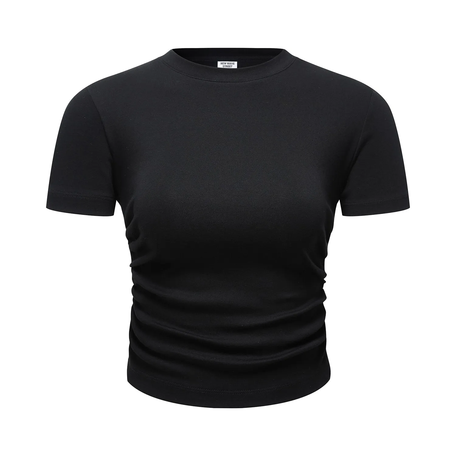 So Sweet Streetwear Fitted Ruched Waist Women's Top