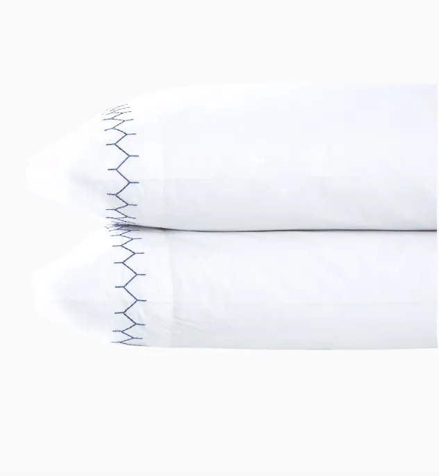 Stitched Indigo Sheet Sets by John Robshaw