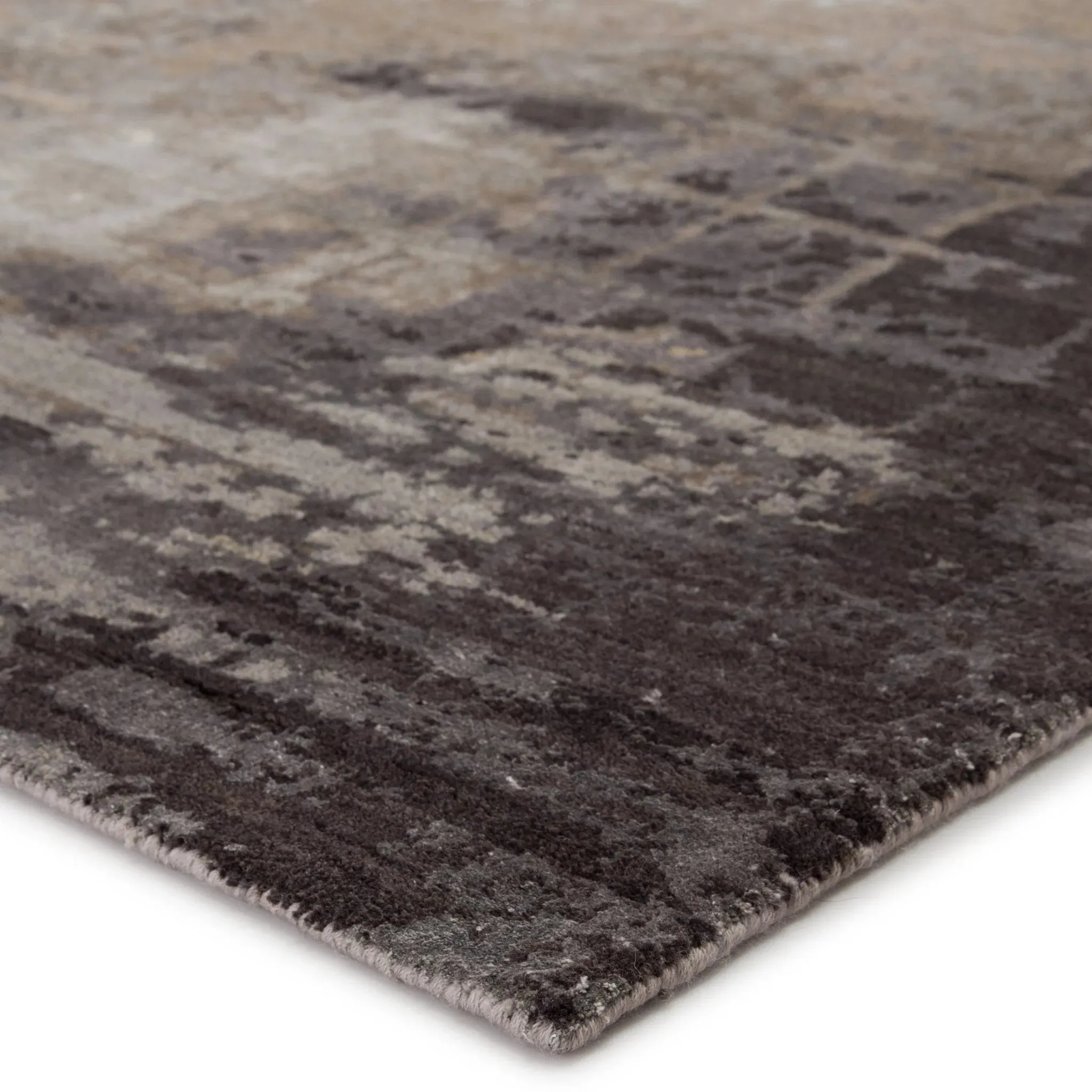 Tattvam by Kavi TVM03 Gray/Tan Rug