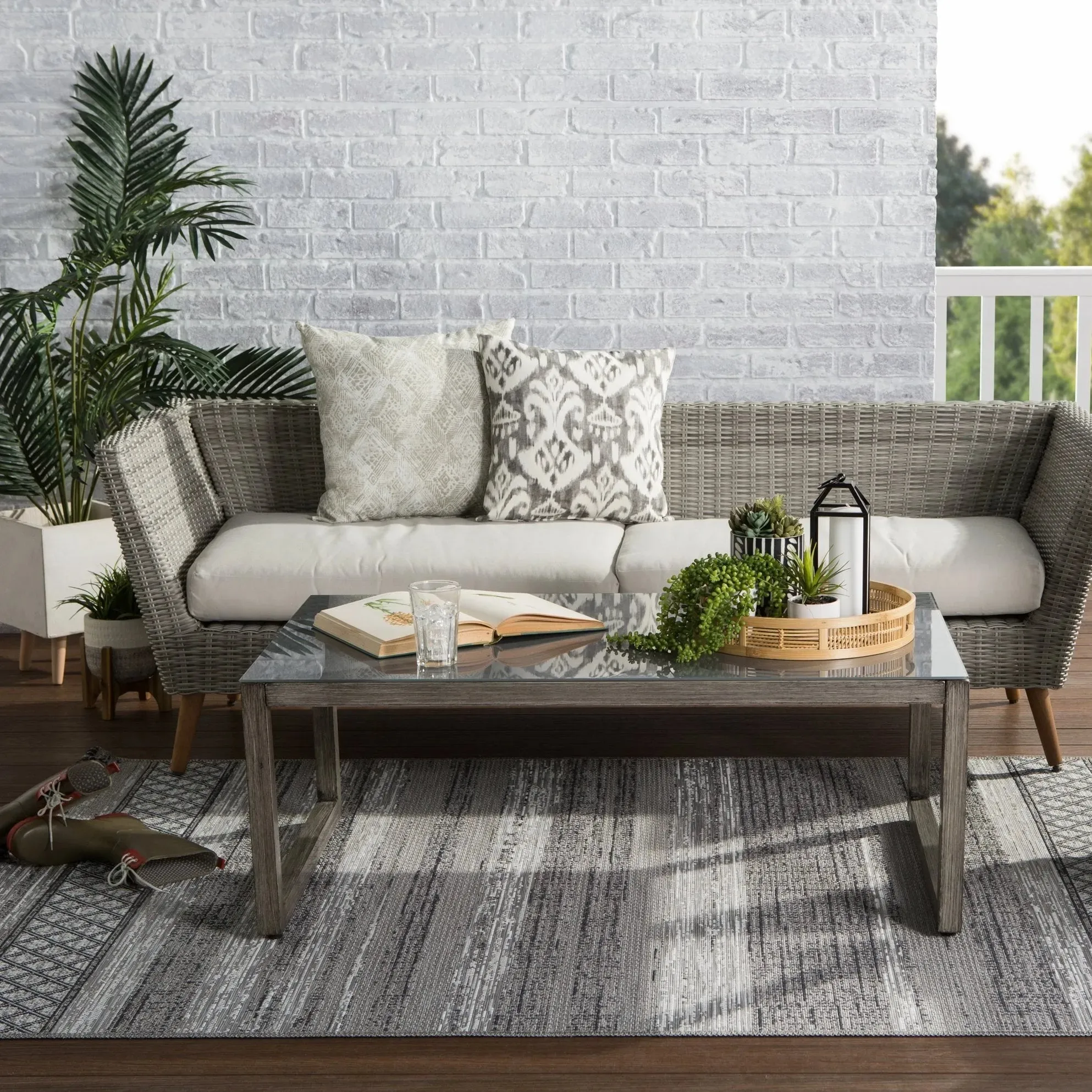 Tikal TKL03 Cote Gray/Light Gray Rug
