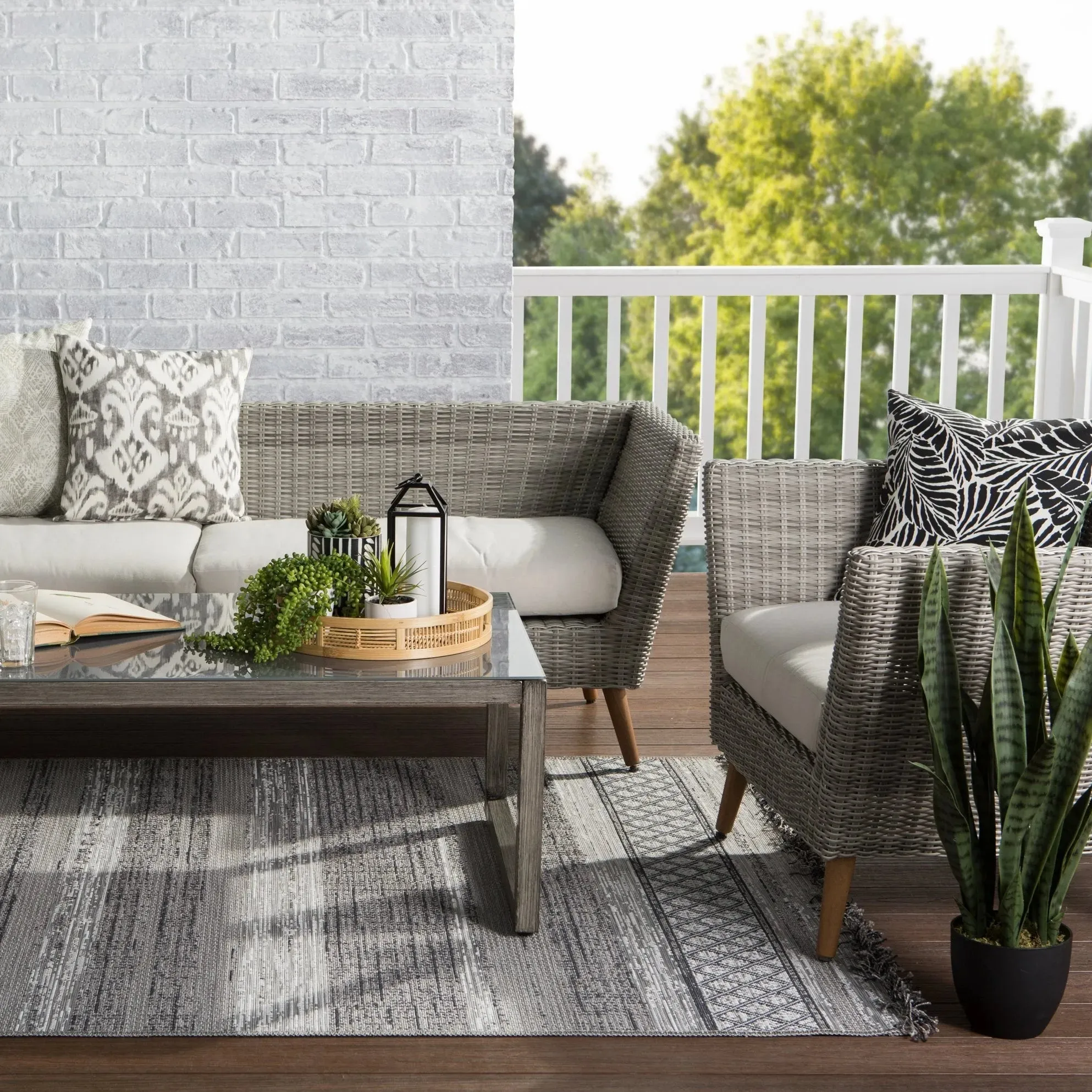 Tikal TKL03 Cote Gray/Light Gray Rug