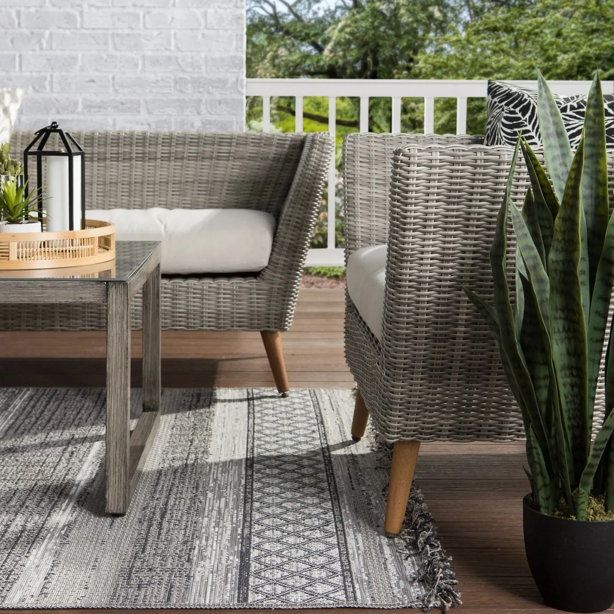 Tikal TKL03 Cote Gray/Light Gray Rug