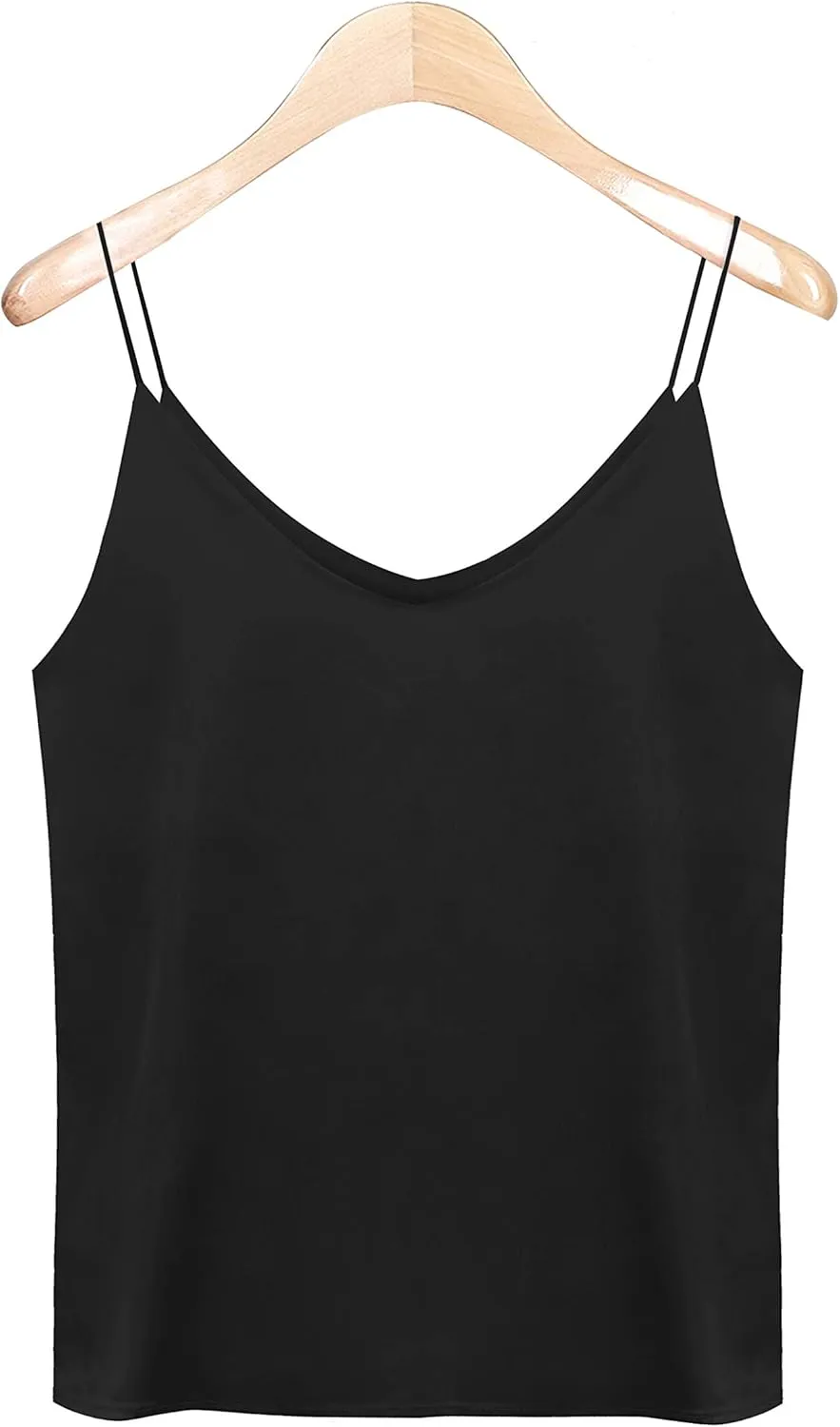 Van Royal Womens Camisole Tops Tees Tank Ladies Cami Tops Soft Satin Sexy V Neck Crop Top Elegant