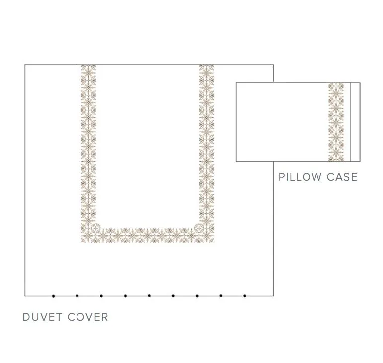 Vanessa Embroidery Bedding by Dea Linens