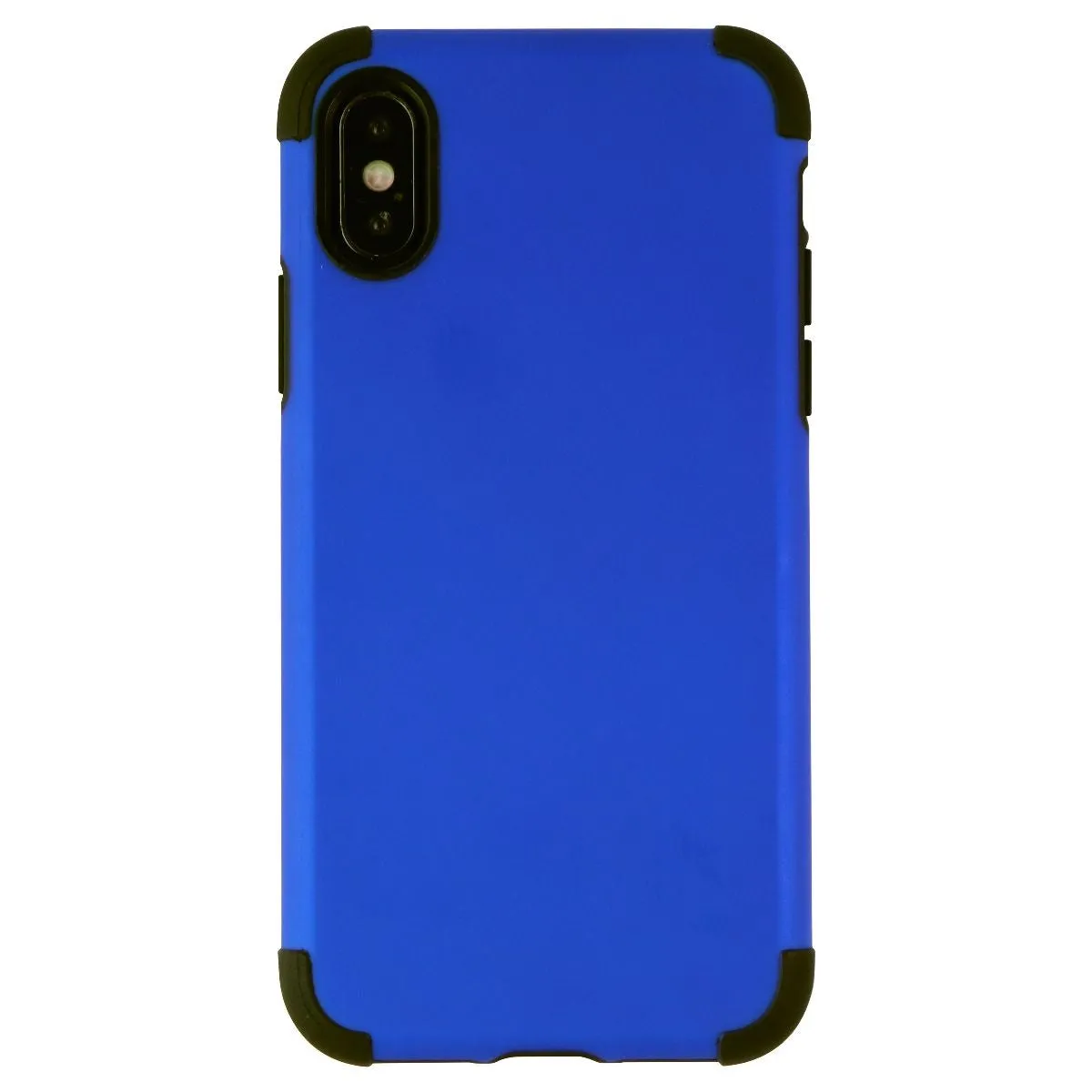 Verizon Rubberized Slim Case for Apple iPhone XS and iPhone X - Blue/Black