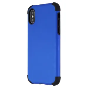 Verizon Rubberized Slim Case for Apple iPhone XS and iPhone X - Blue/Black