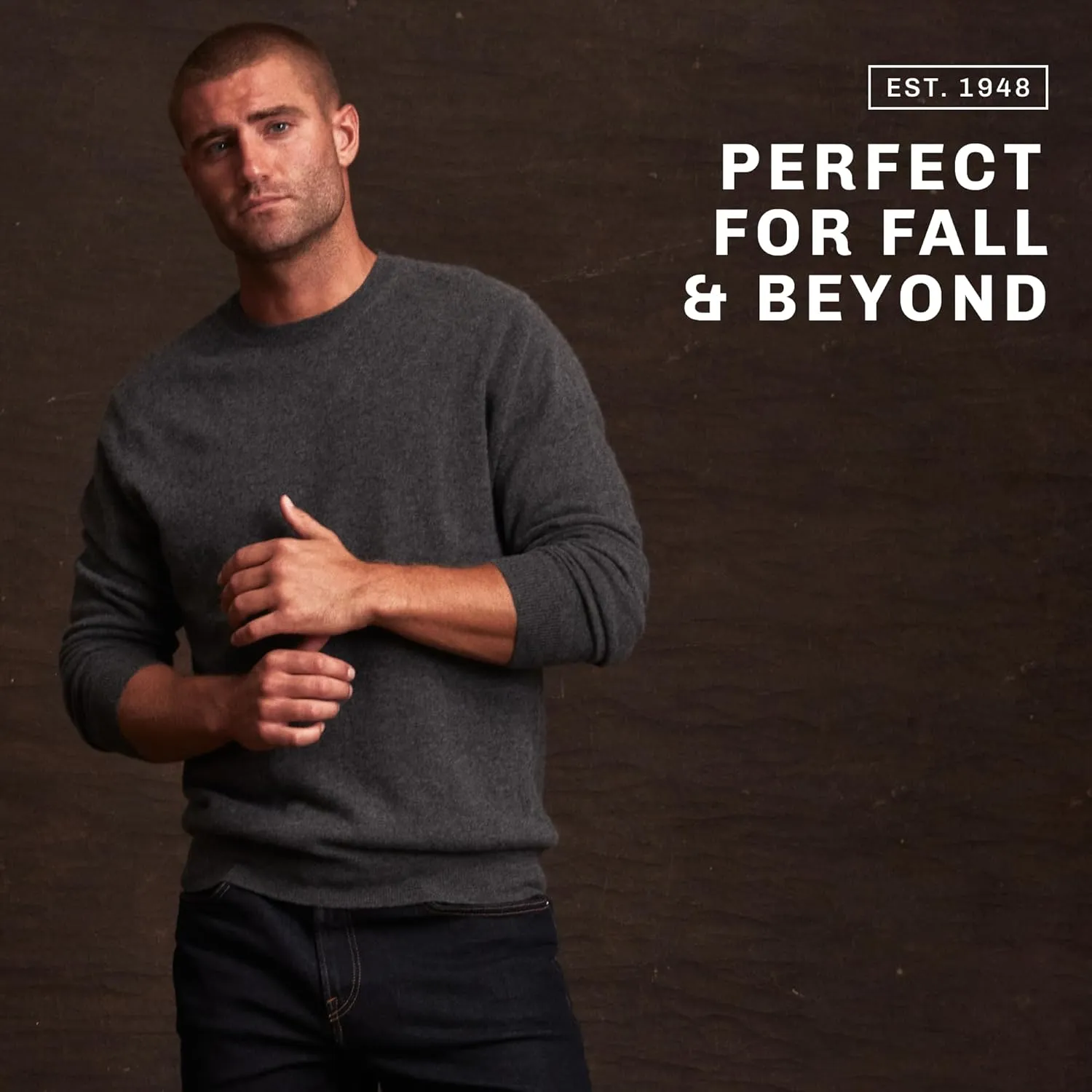Weatherproof Vintage Men's 100% Cashmere Sweater  Ultra-Soft, Warm & Lightweight Pullover for All-Day Comfort (S-XXL)